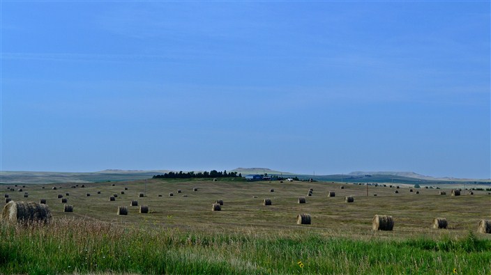 The endless open fields of the Dakotas